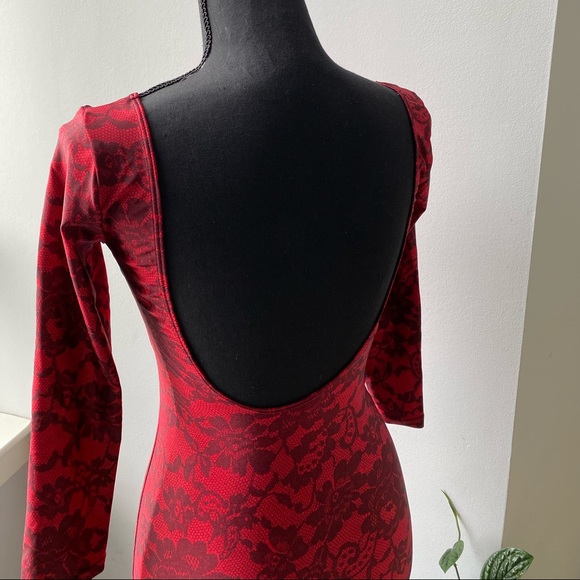 2 for $29 | Red American Apparel Bodycon Dress - Picture 4 of 8